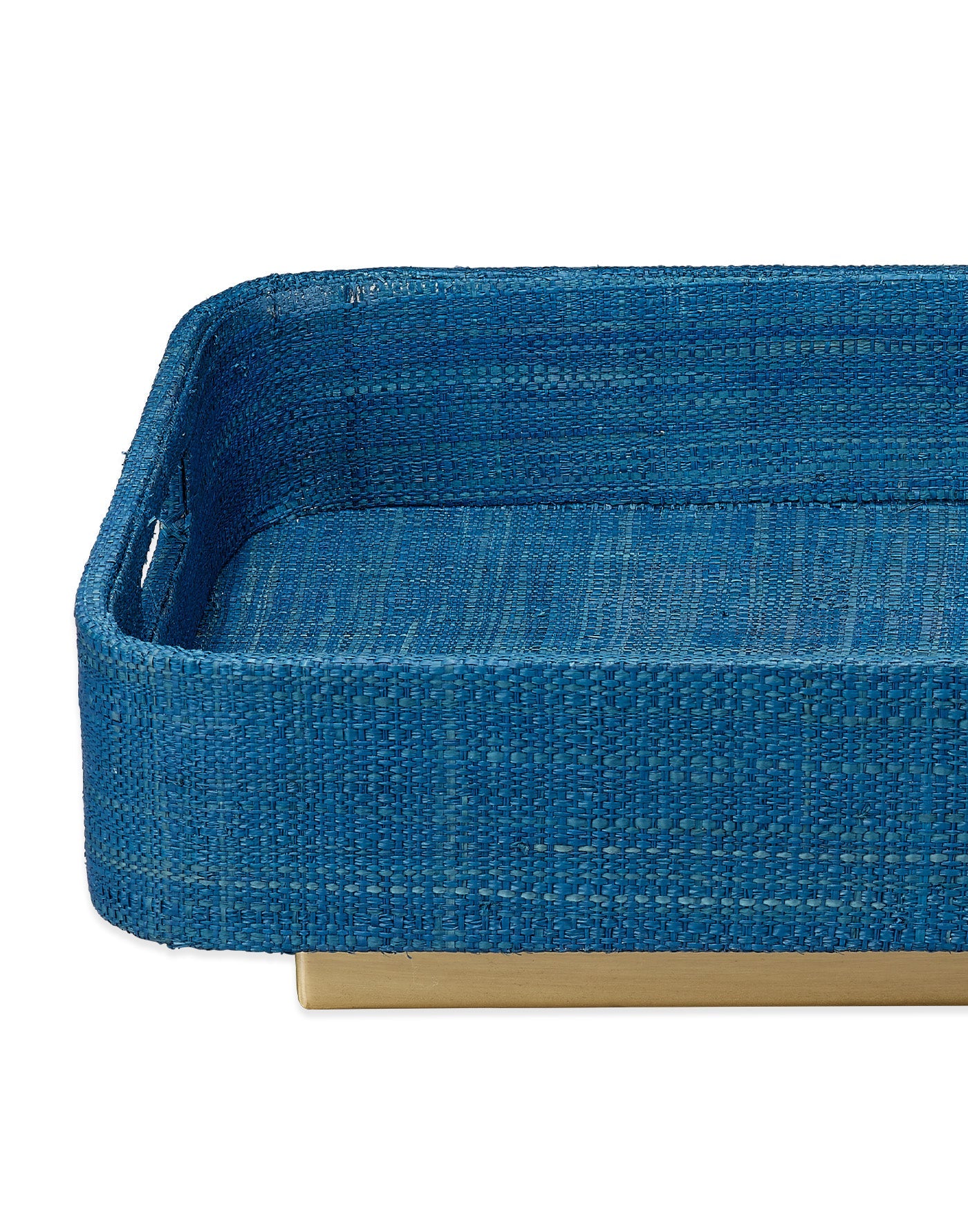 Jamie Young Utopia Footed Decorative Tray, Indigo