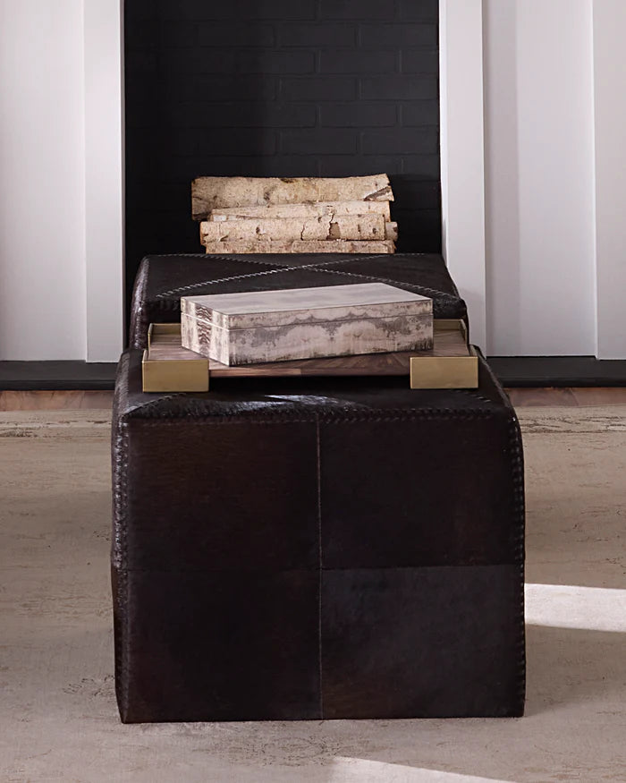 Jamie Young Venom Decorative Box, Charcoal Lacquer