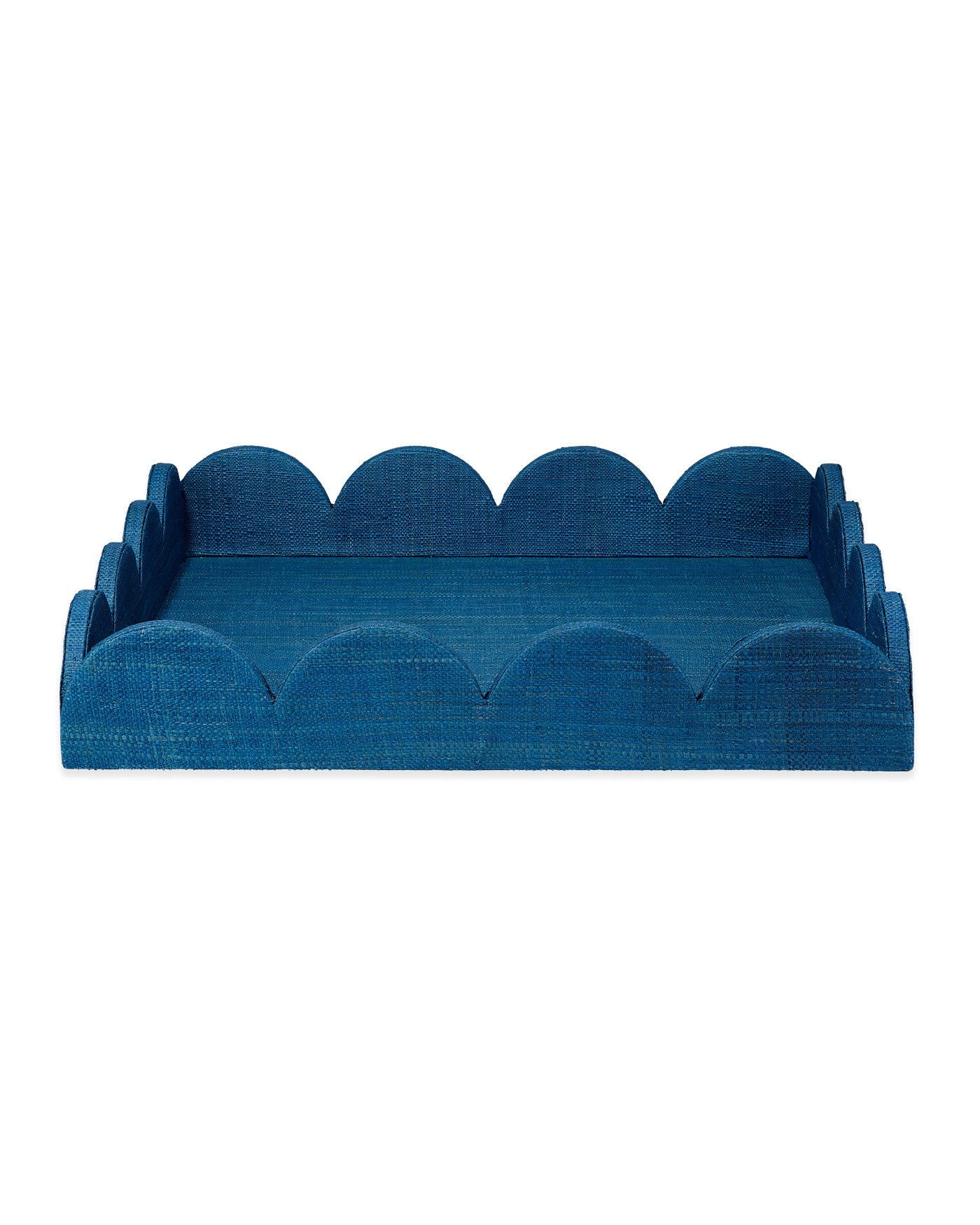 Jamie Young Wonderland Scalloped Decorative Tray, Indigo