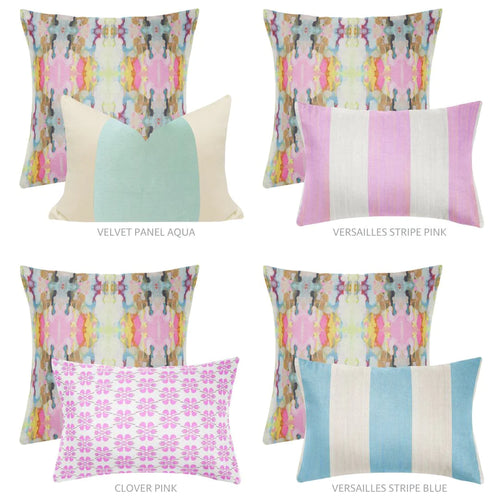 Laura Park Brooks Avenue Navy Linen Cotton Pillow