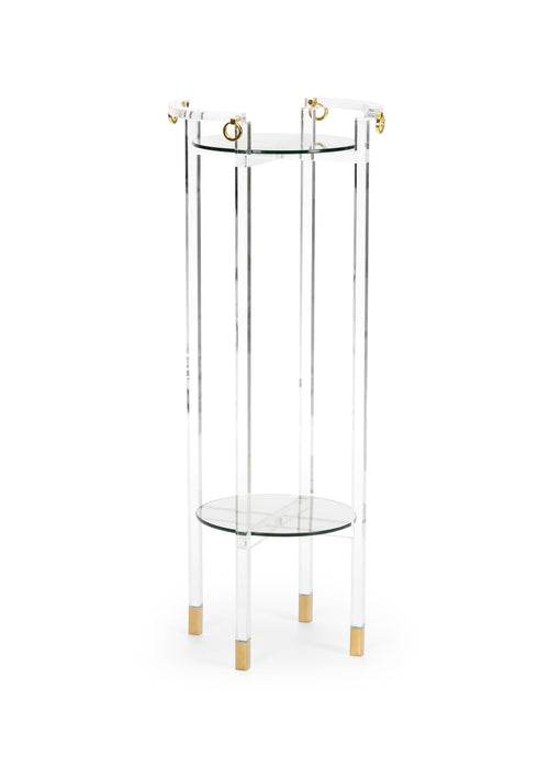 Chelsea House Milton Pedestal Acrylic Table