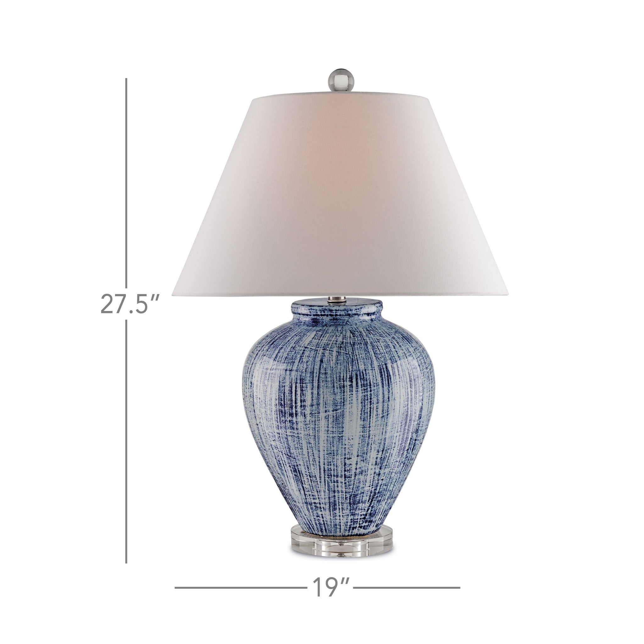 Currey & Company Malaprop Blue Table Lamp