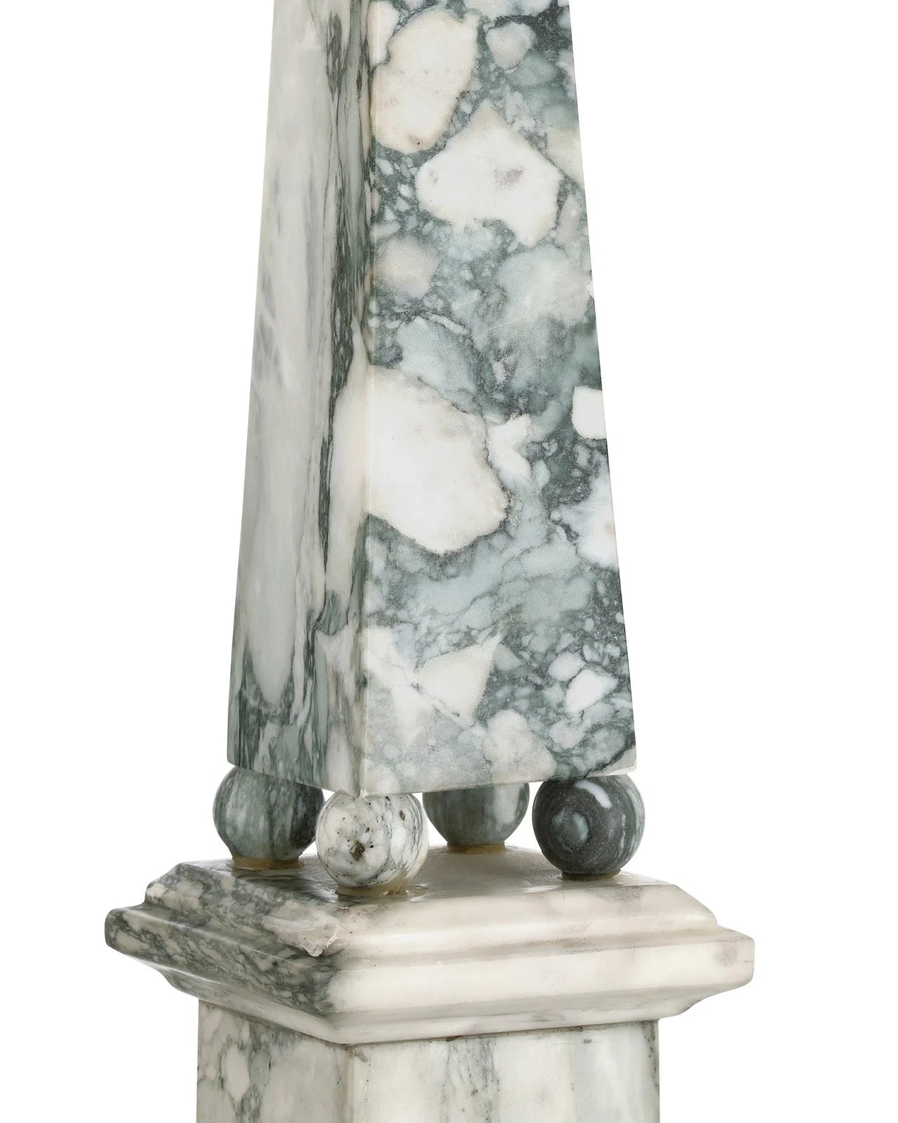 Currey & Company 22" Sorority Medium Marble Obelisk