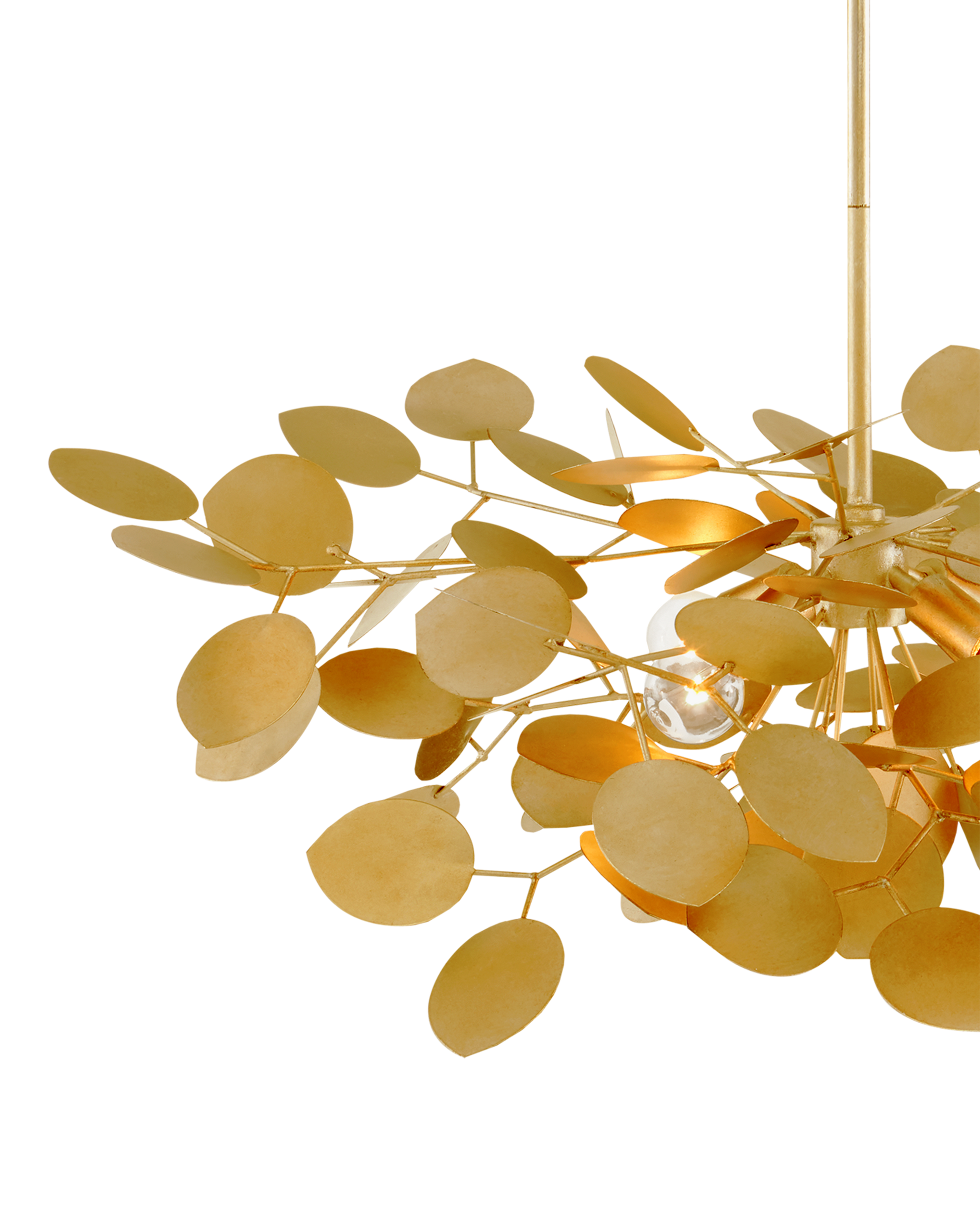 Currey & Company Lunaria Small Gold Chandelier