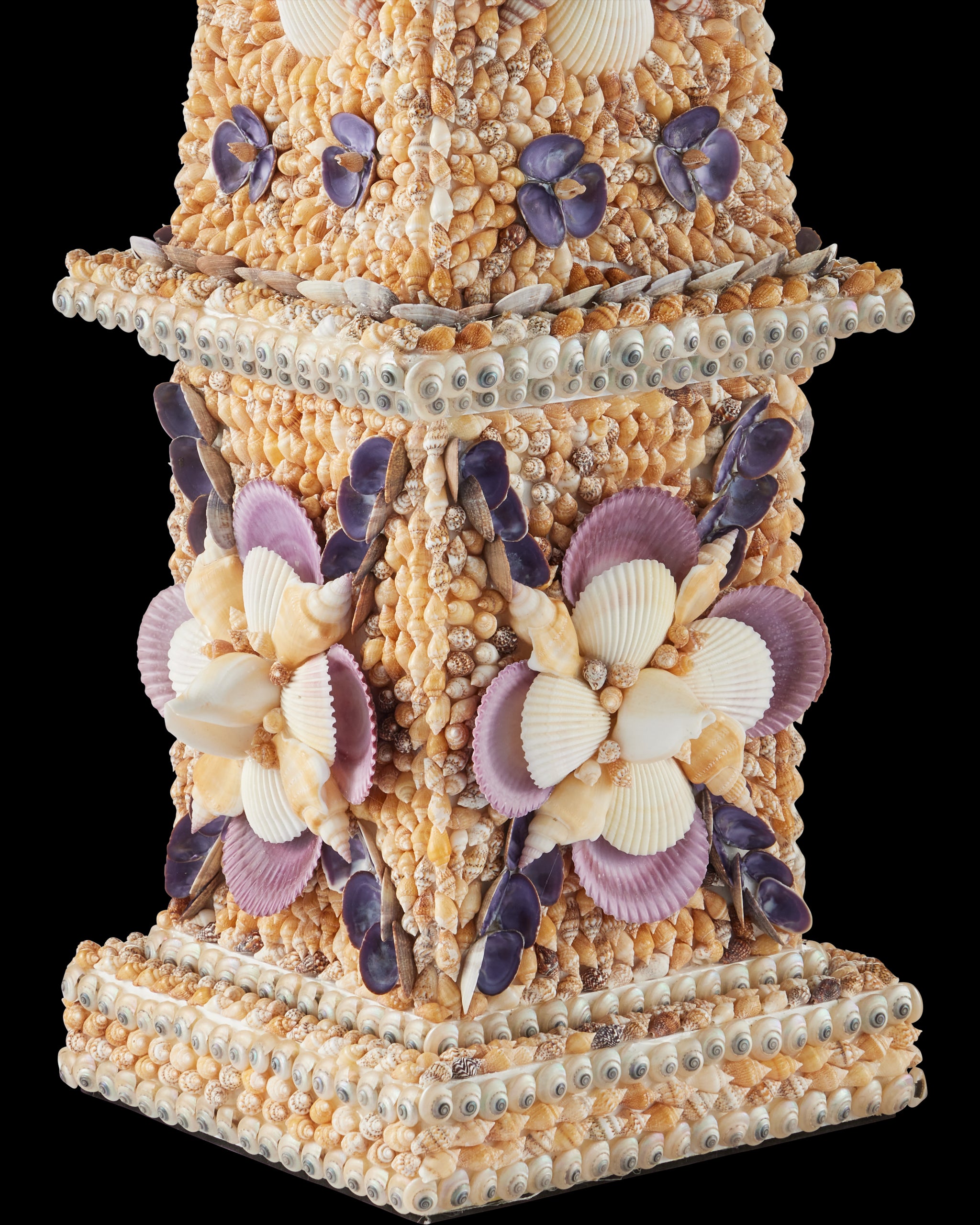 Currey & Company Coquillage Tall Obelisk