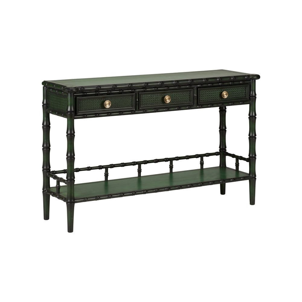 Wildwood Borneo Console Table Emerald Green