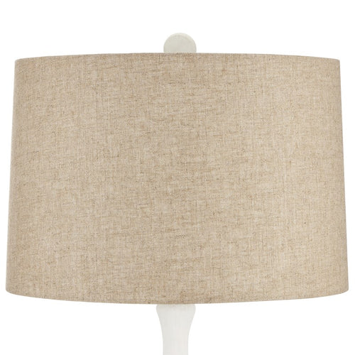 Currey And Company Charny White Floor Lamp