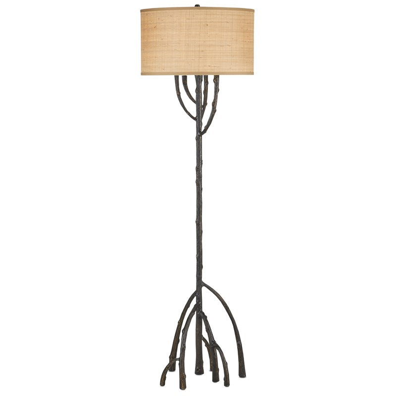Currey And Company Mangrove Bronze Floor Lamp