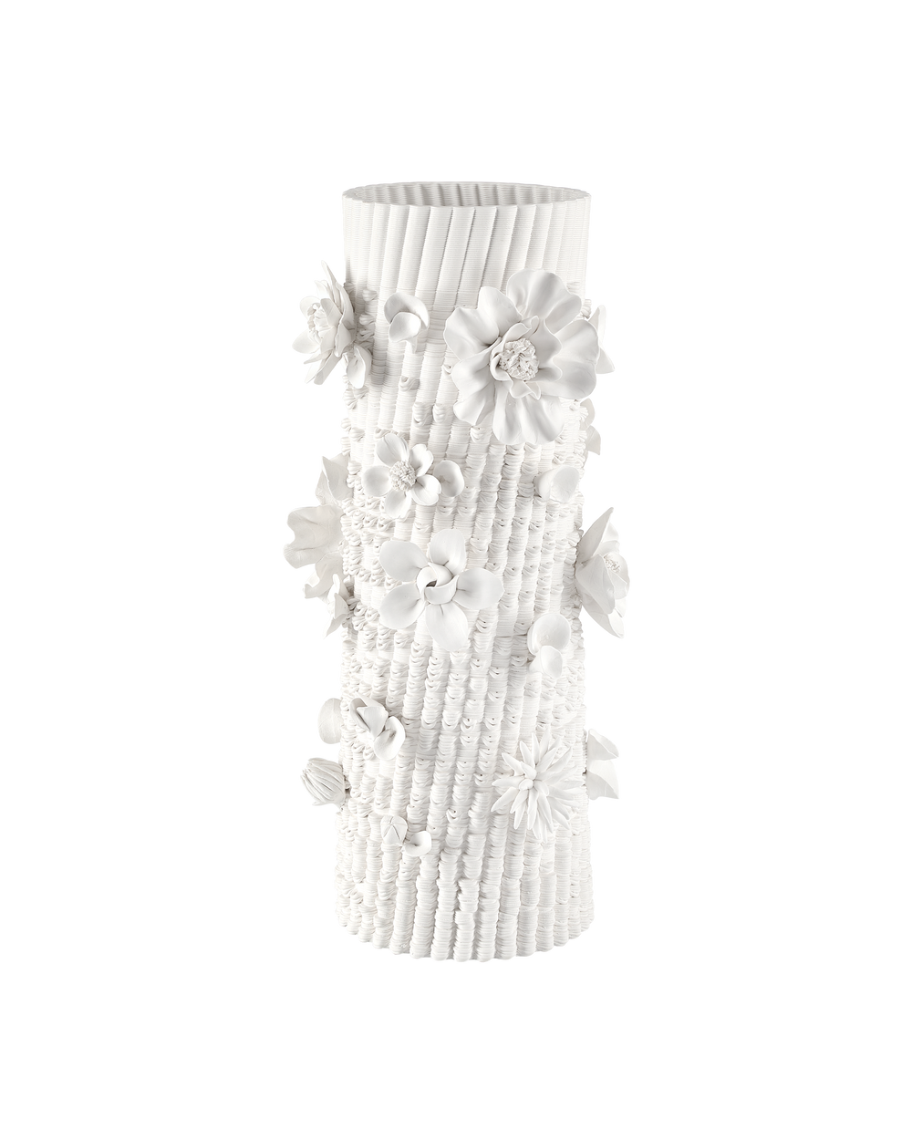 Currey & Company Sylva Medium White Vase