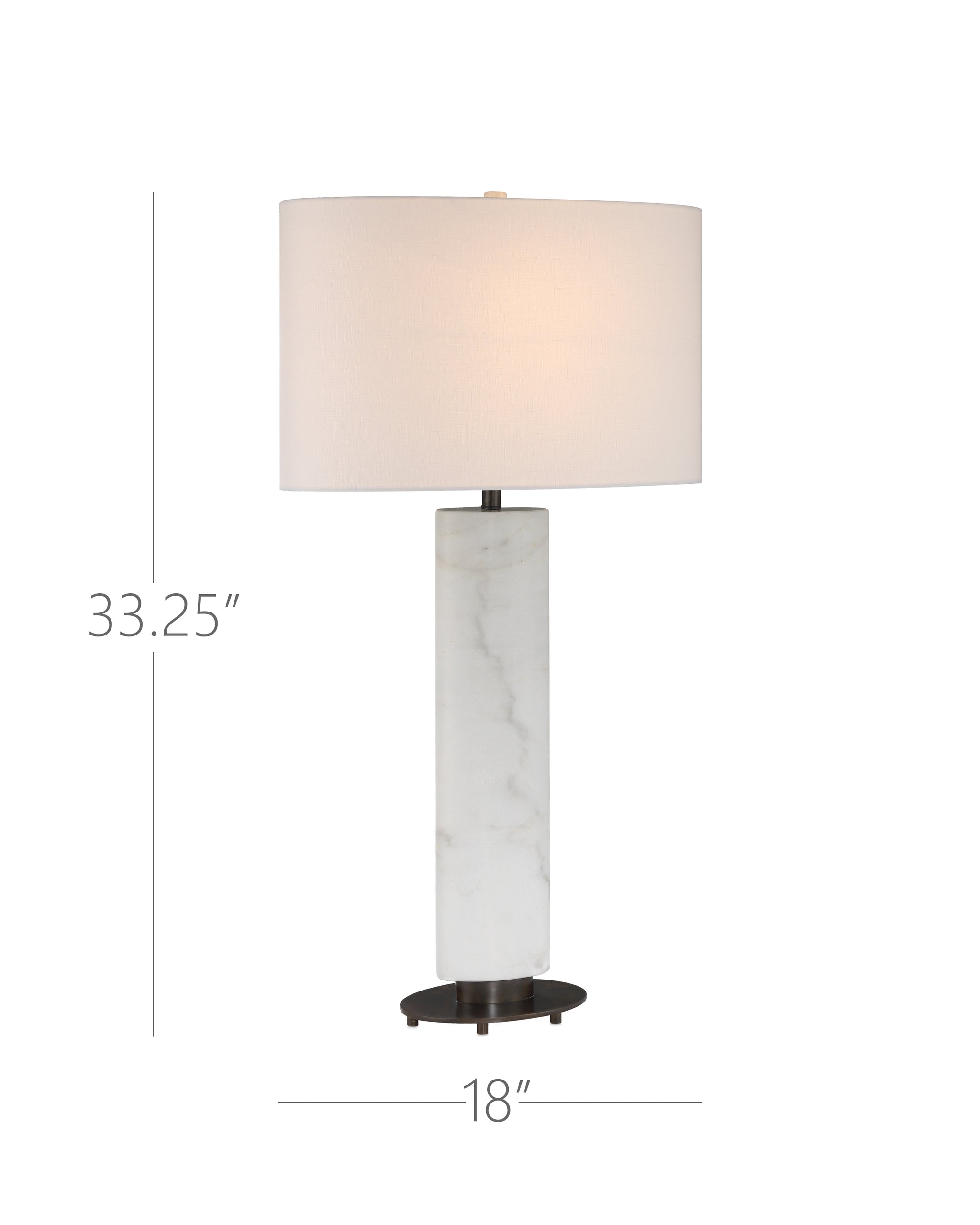 Currey & Company Stanhope White Table Lamp