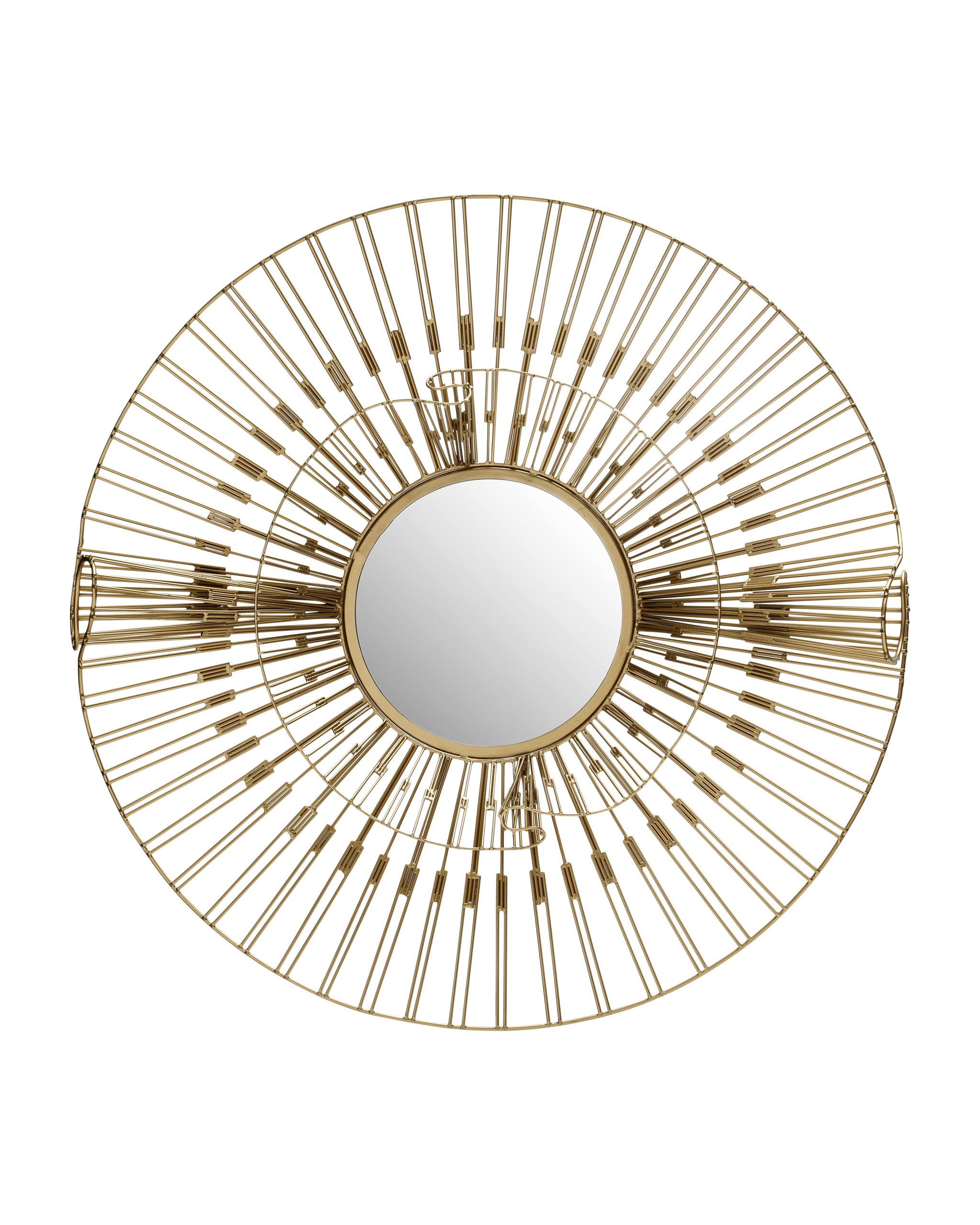 Currey & Company Ruche Round Mirror
