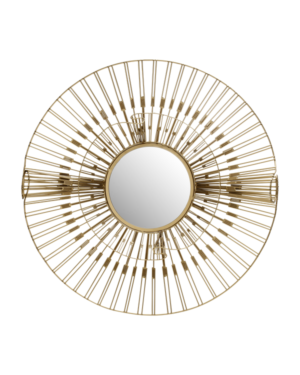 Currey & Company Ruche Round Mirror