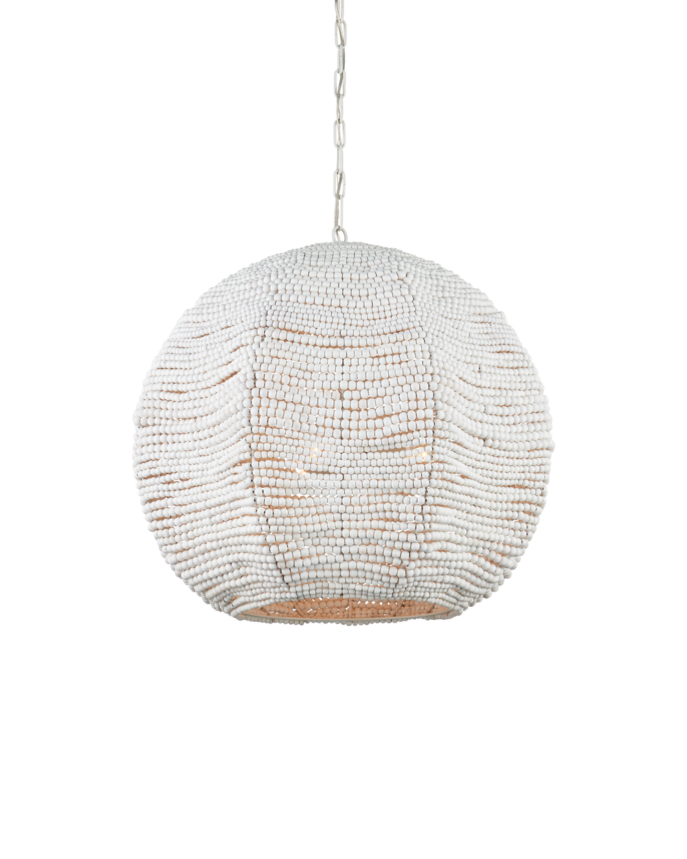 Currey & Company Octavia Large White Pendant