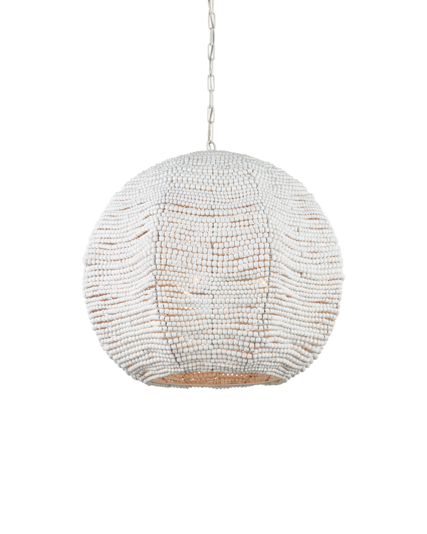 Currey & Company Octavia Large White Pendant