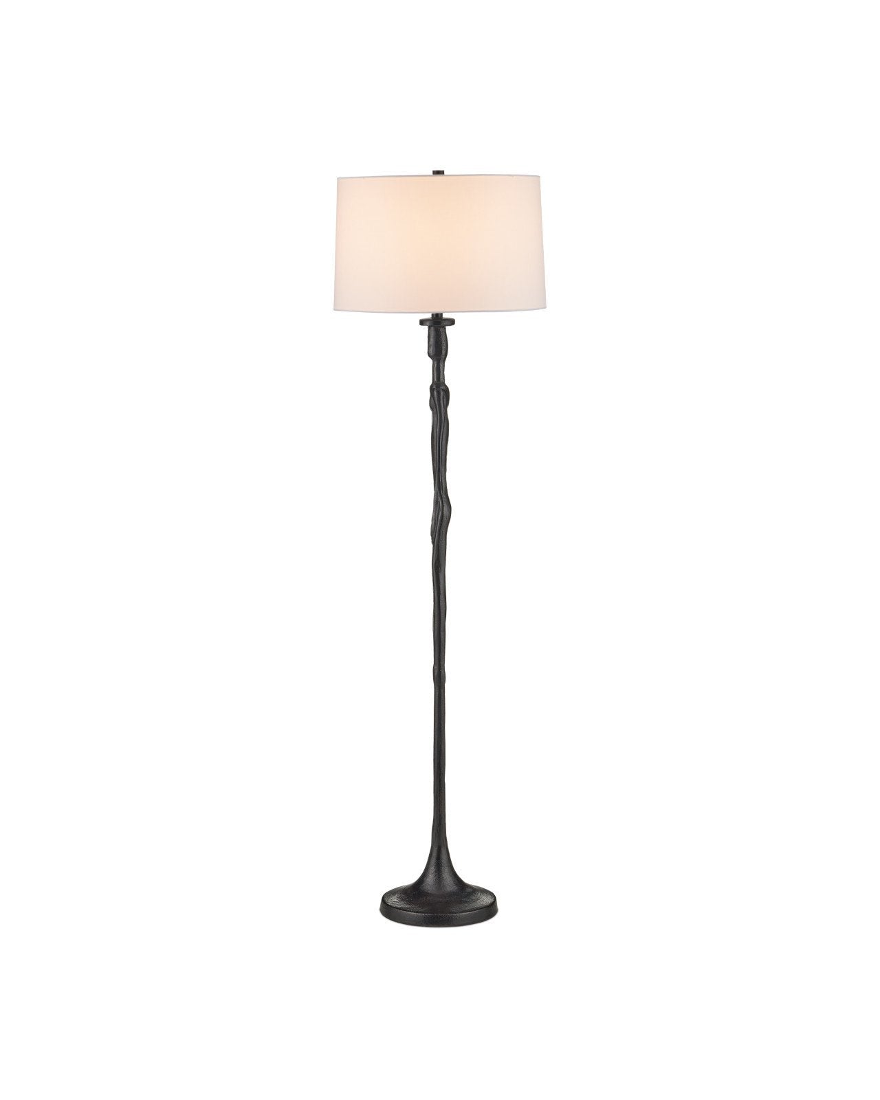 Currey & Company Mirage Black Cast Aluminum Floor Lamp