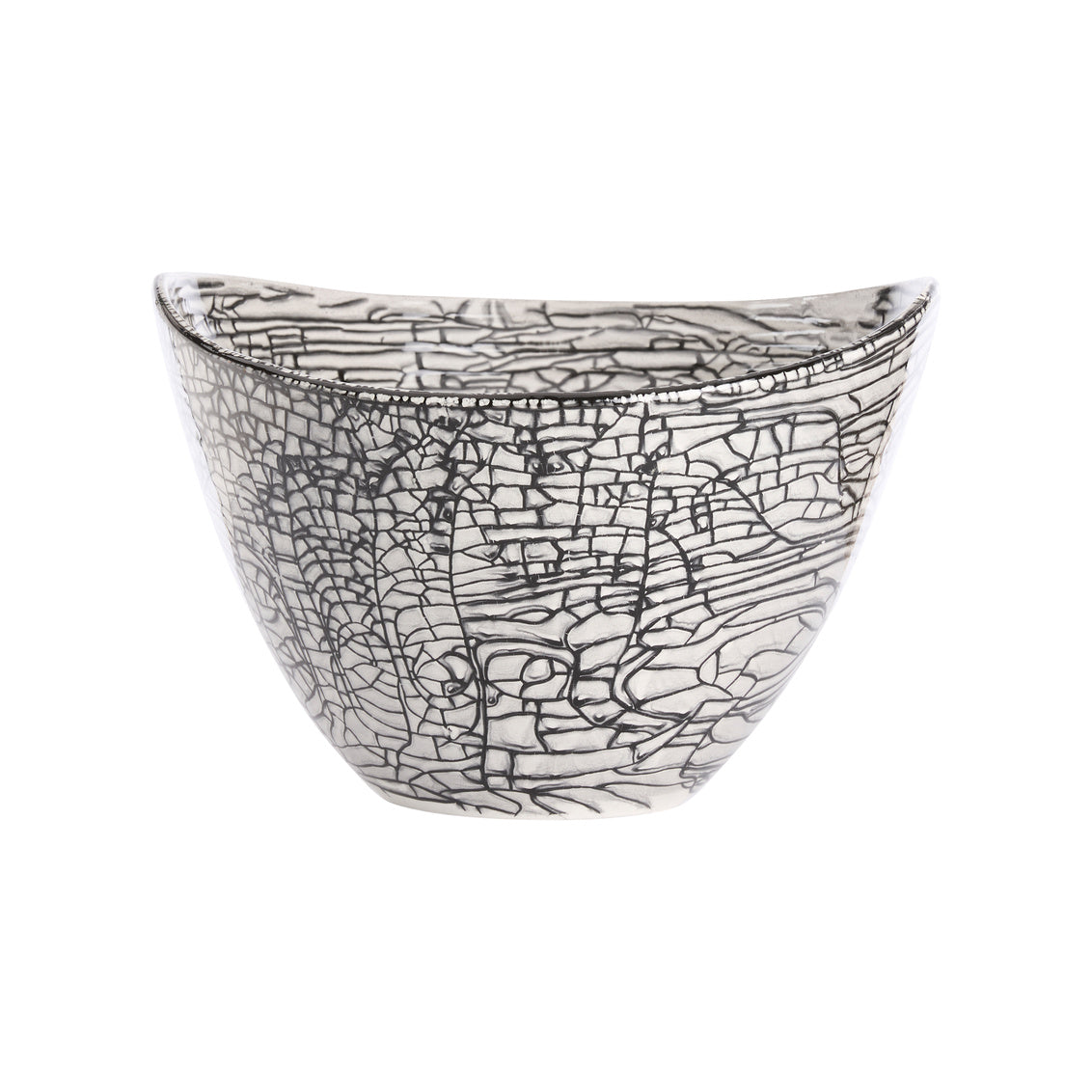 Chelsea House Black Oval Centerpiece Bowl
