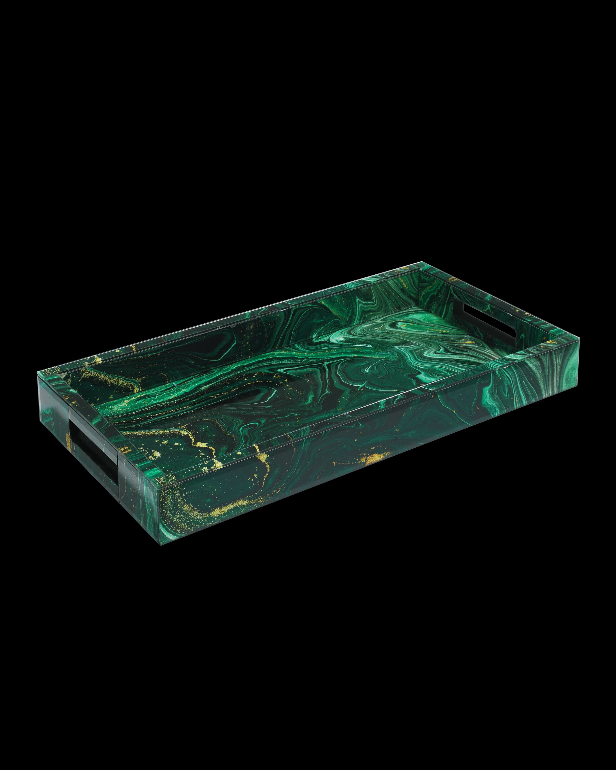 Currey & Company Interstellar Green Tray