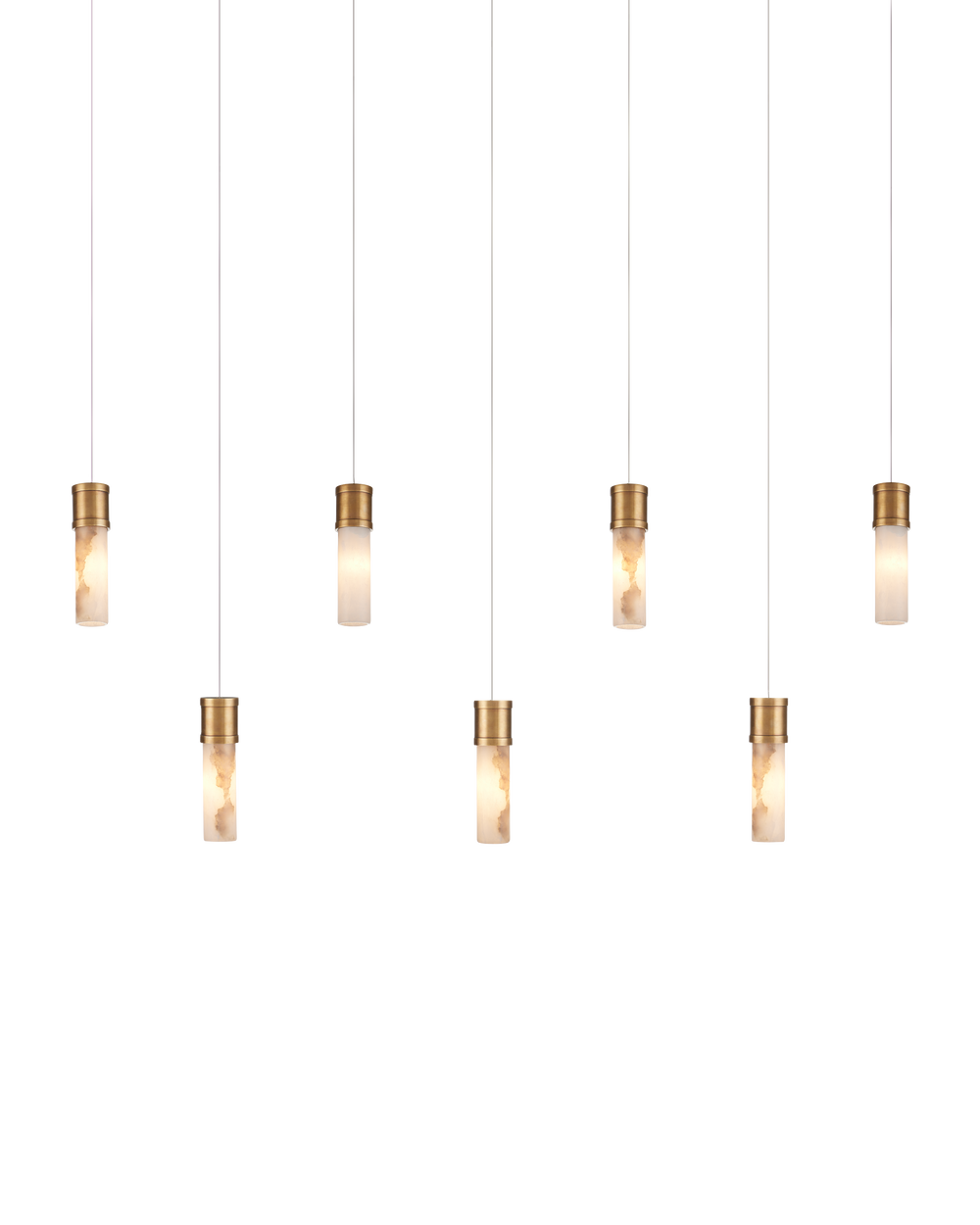 Currey And Company Cannula 7 Light Multi Drop Pendant
