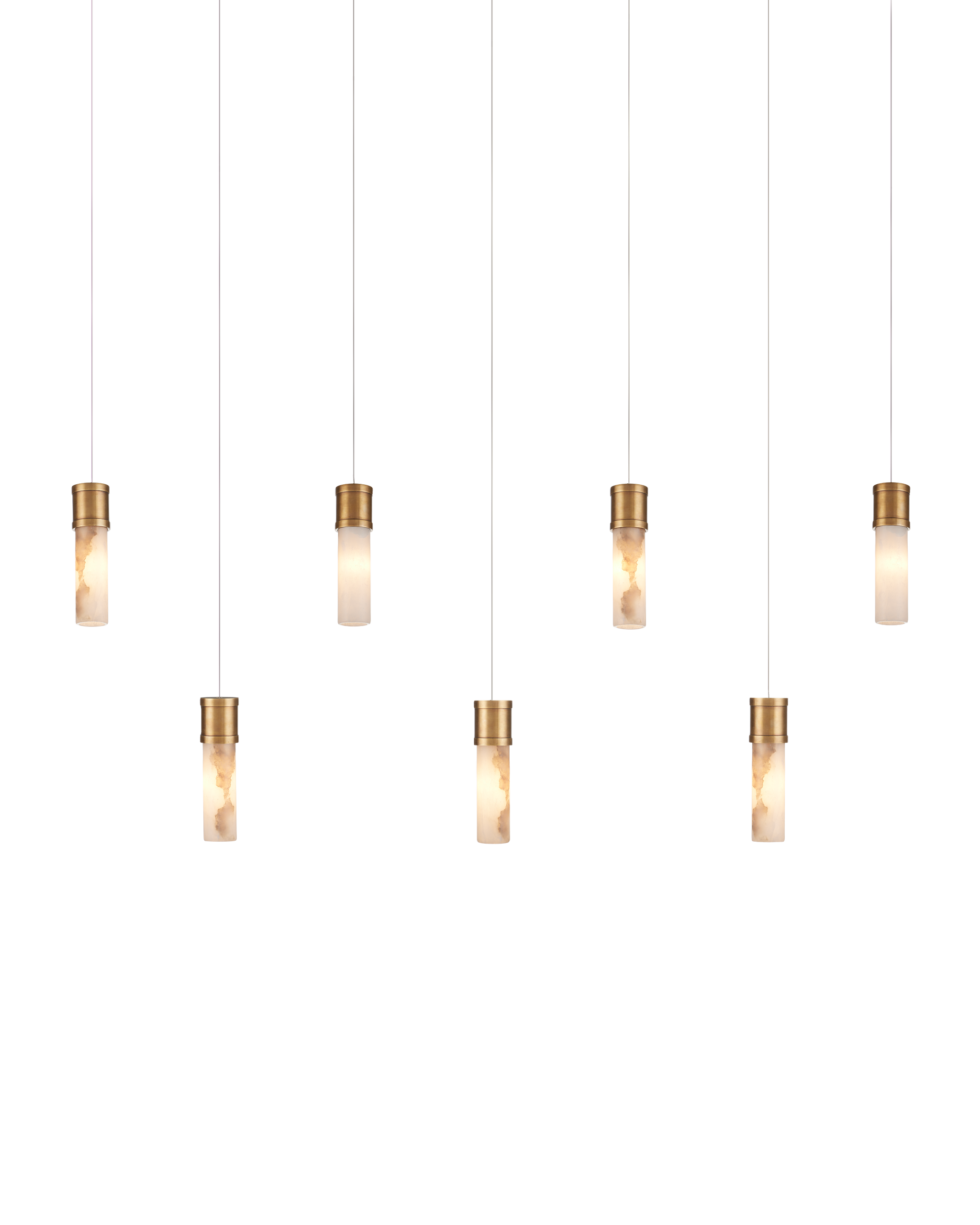 Currey And Company Cannula 7 Light Multi Drop Pendant