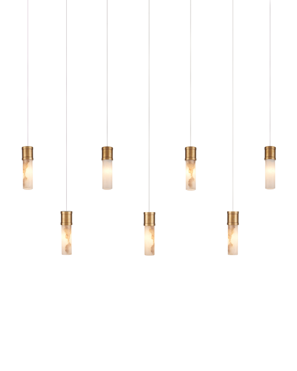 Currey And Company Cannula 7 Light Multi Drop Pendant