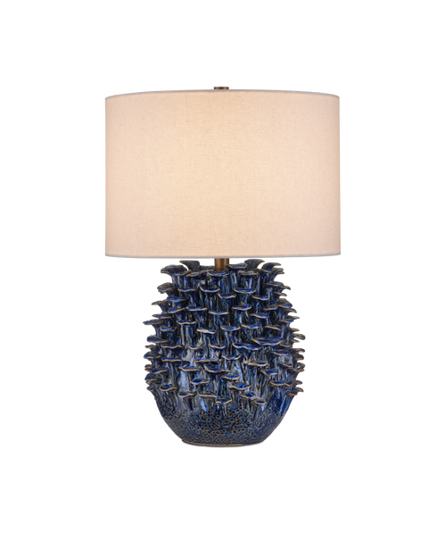 Currey & Company Maitake Dark Blue Table Lamp