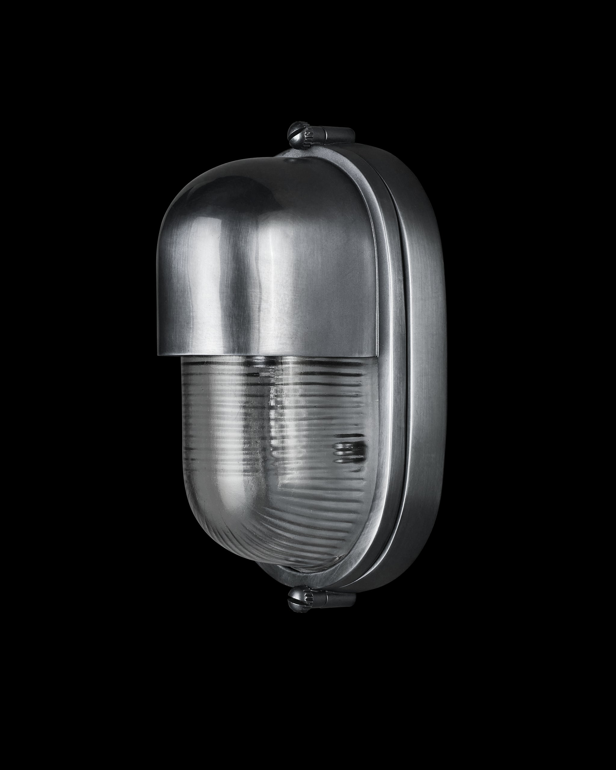 Currey & Company Maritime Silver Outdoor Wall Sconce