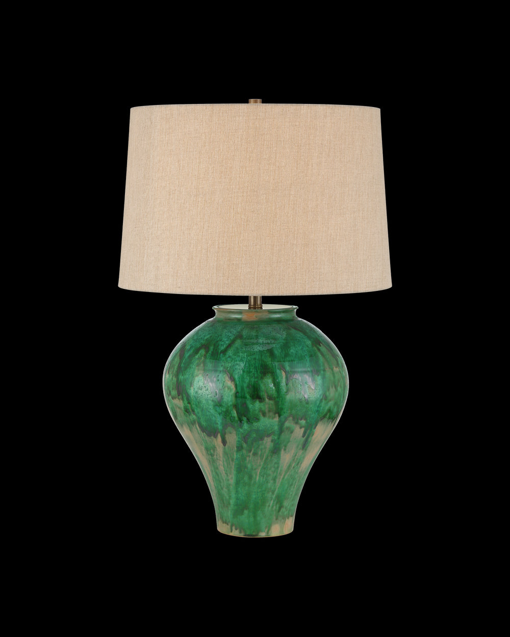 Currey & Company Blarney Green Table Lamp