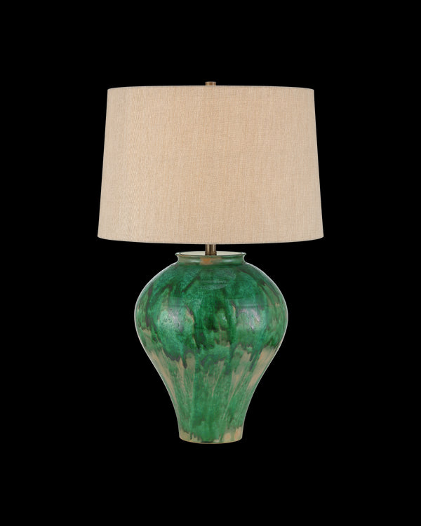 Currey & Company Blarney Green Table Lamp