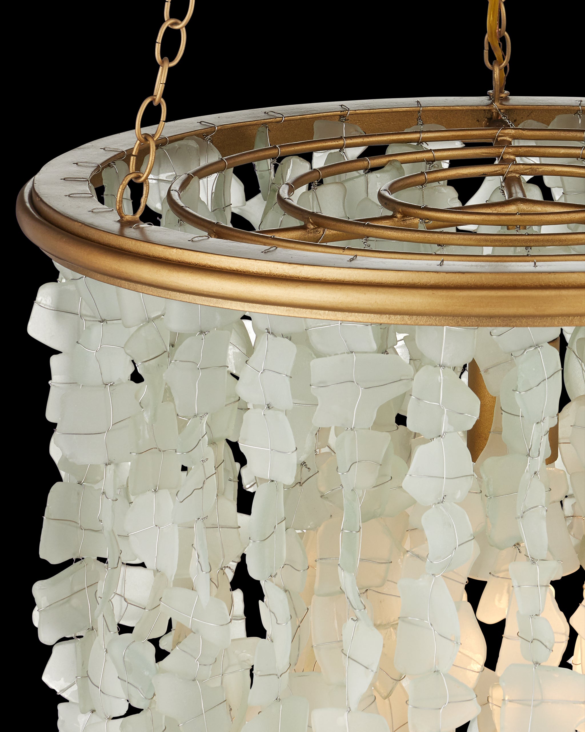 Currey & Company Verre De Mer Small Chandelier