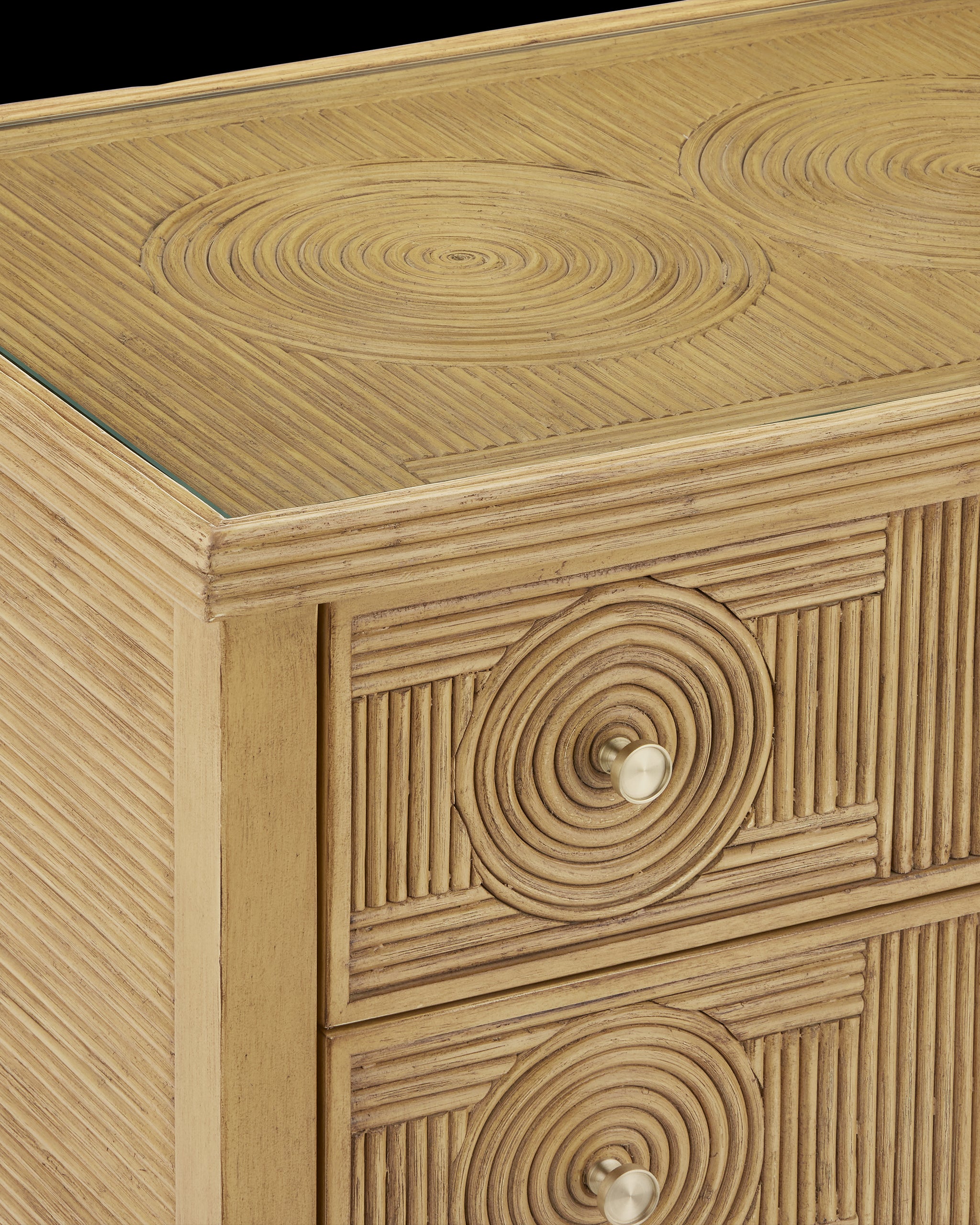 Currey & Company Santos Sea Sand Large Chest