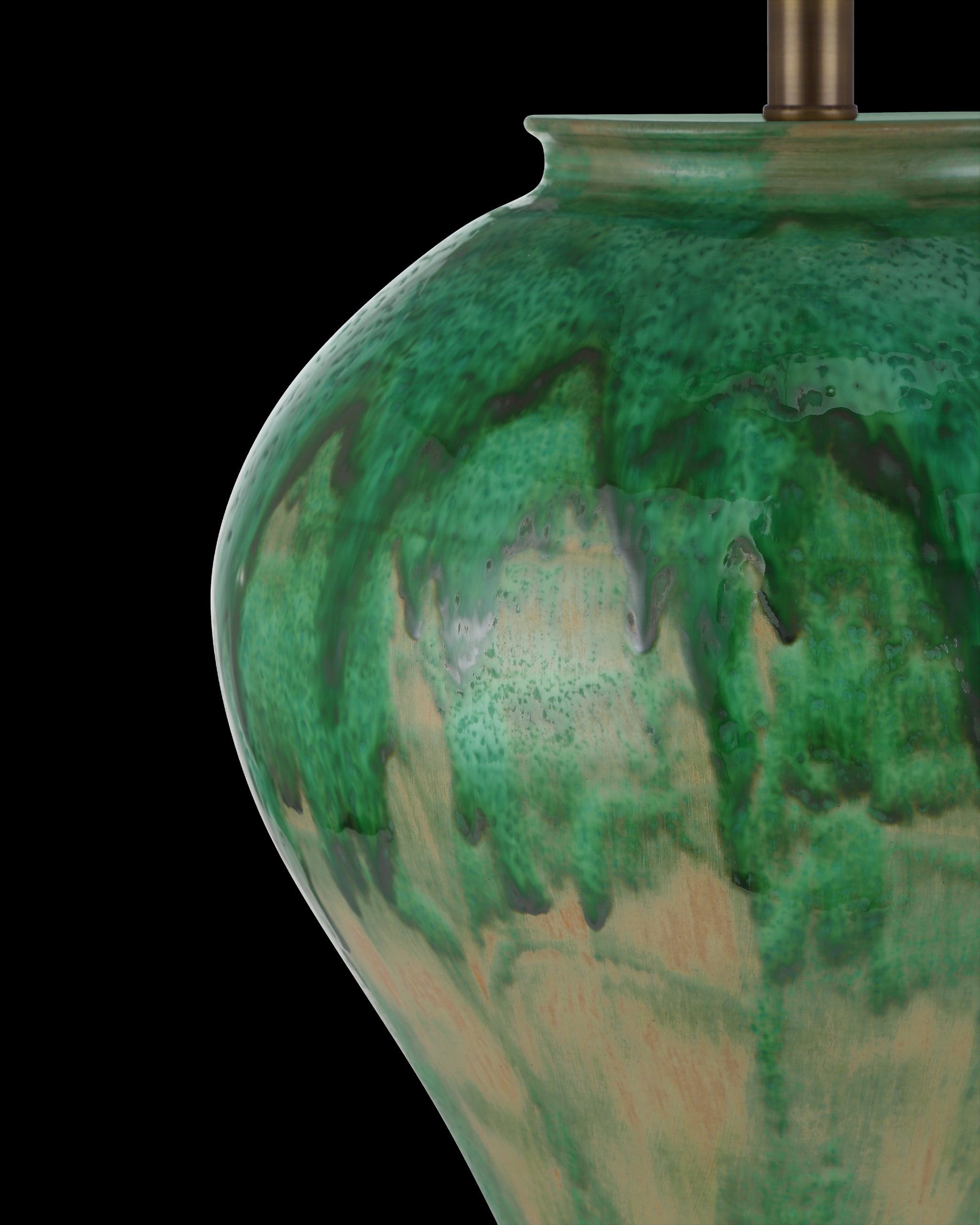 Currey & Company Blarney Green Table Lamp