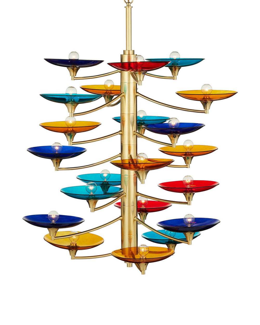 Currey & Company Veneto Large 39" Polished Brass 21 Light Chandelier