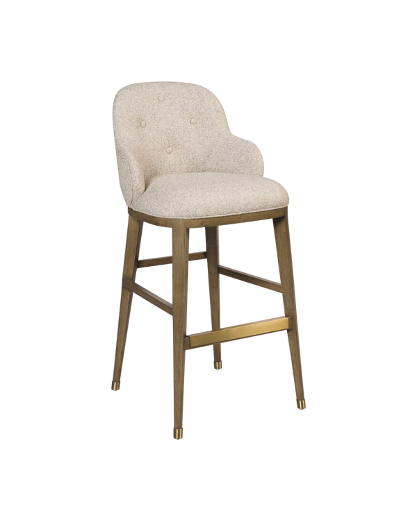Currey & Company Vario Bar Stool, Antique Alaska