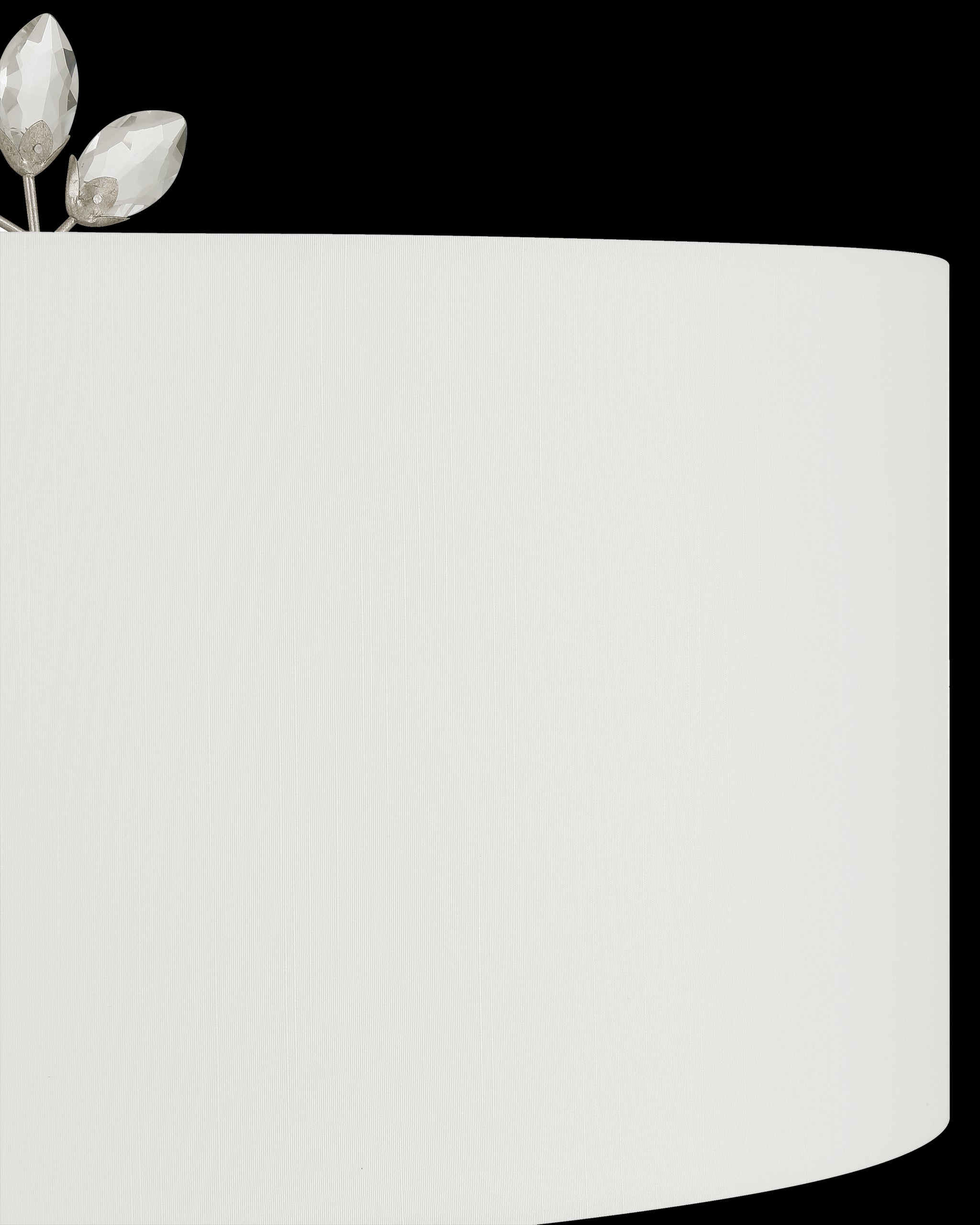 Currey & Company Forget Me Not Silver Floor Lamp