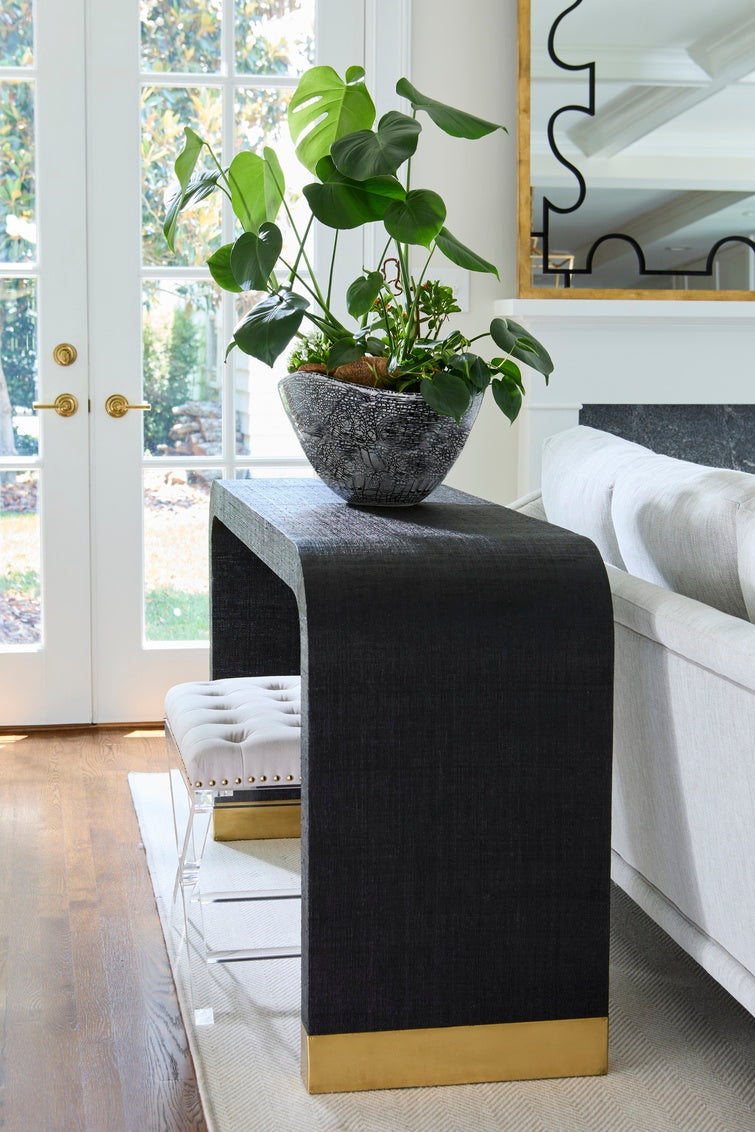 Chelsea House Black Oval Centerpiece Bowl