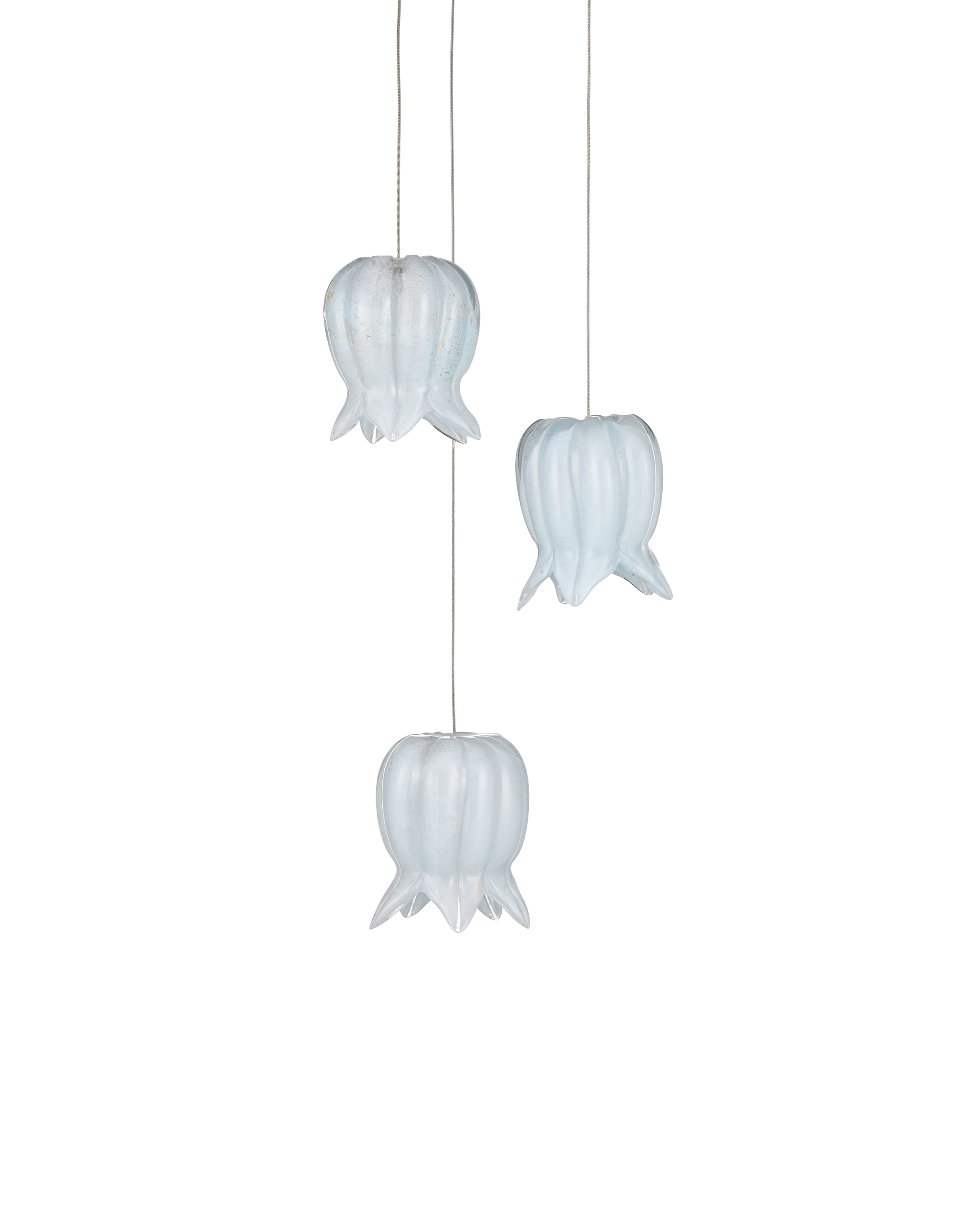 Currey And Company Polpo 3 Light Round Multi Drop Pendant