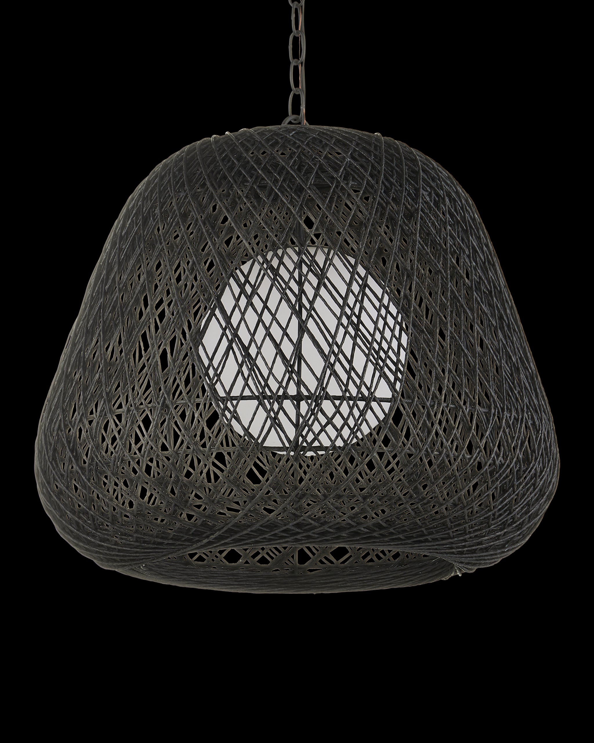 Currey & Company Osbert Black Pendant