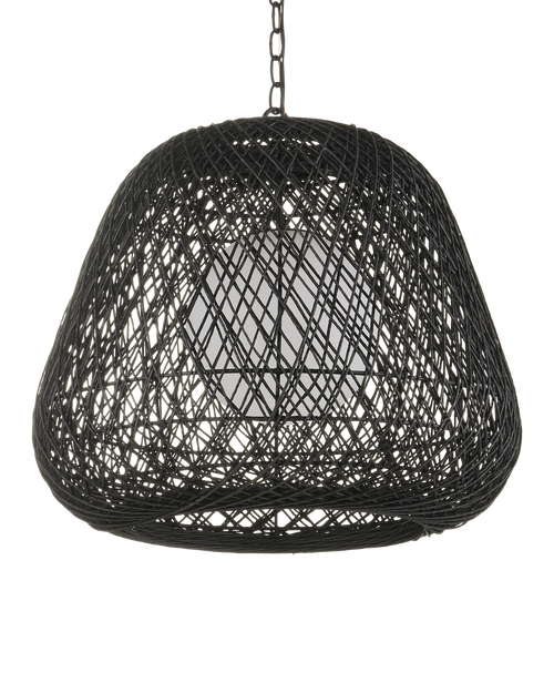 Currey & Company Osbert Black Pendant