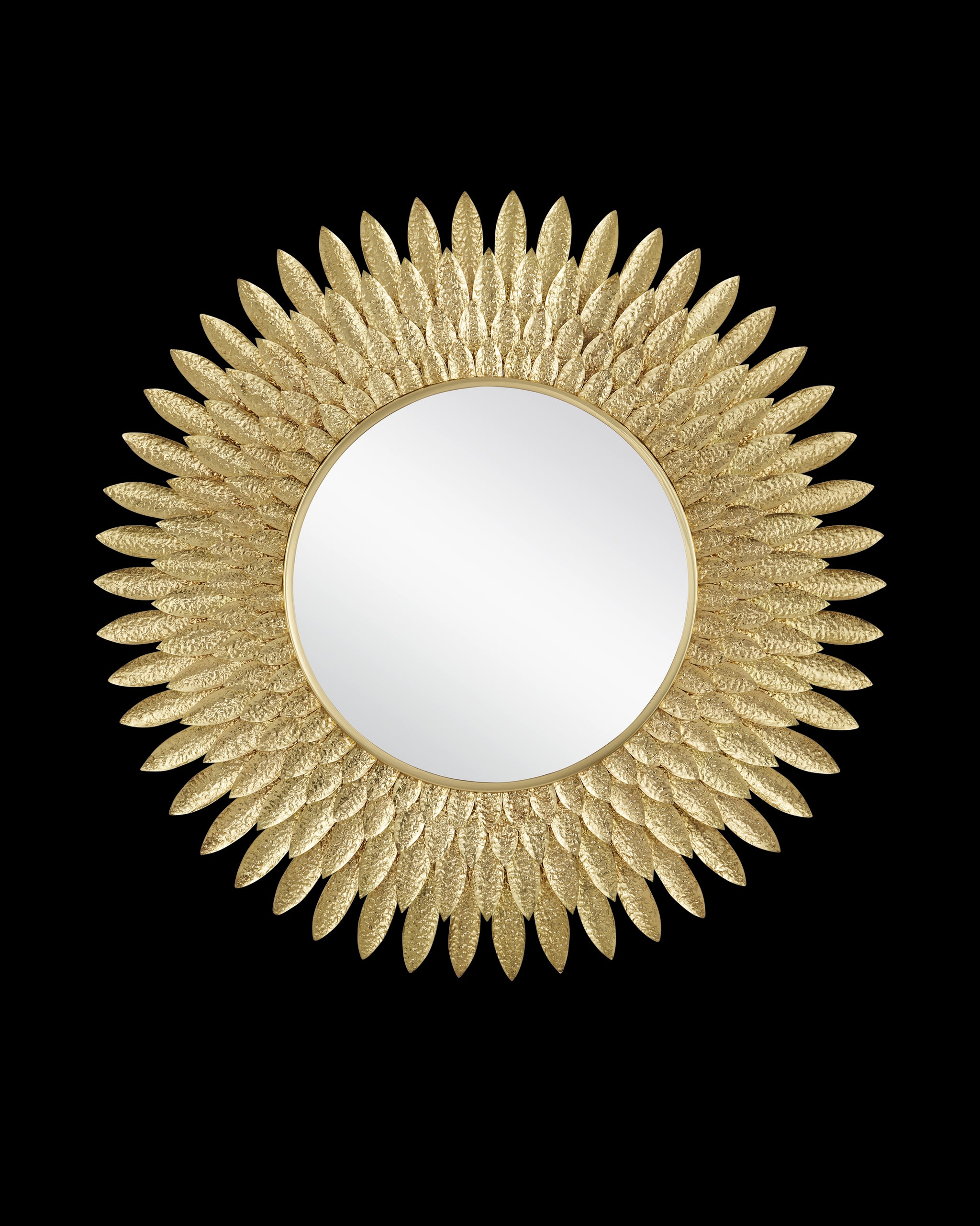 Currey & Company Plume Round Mirror