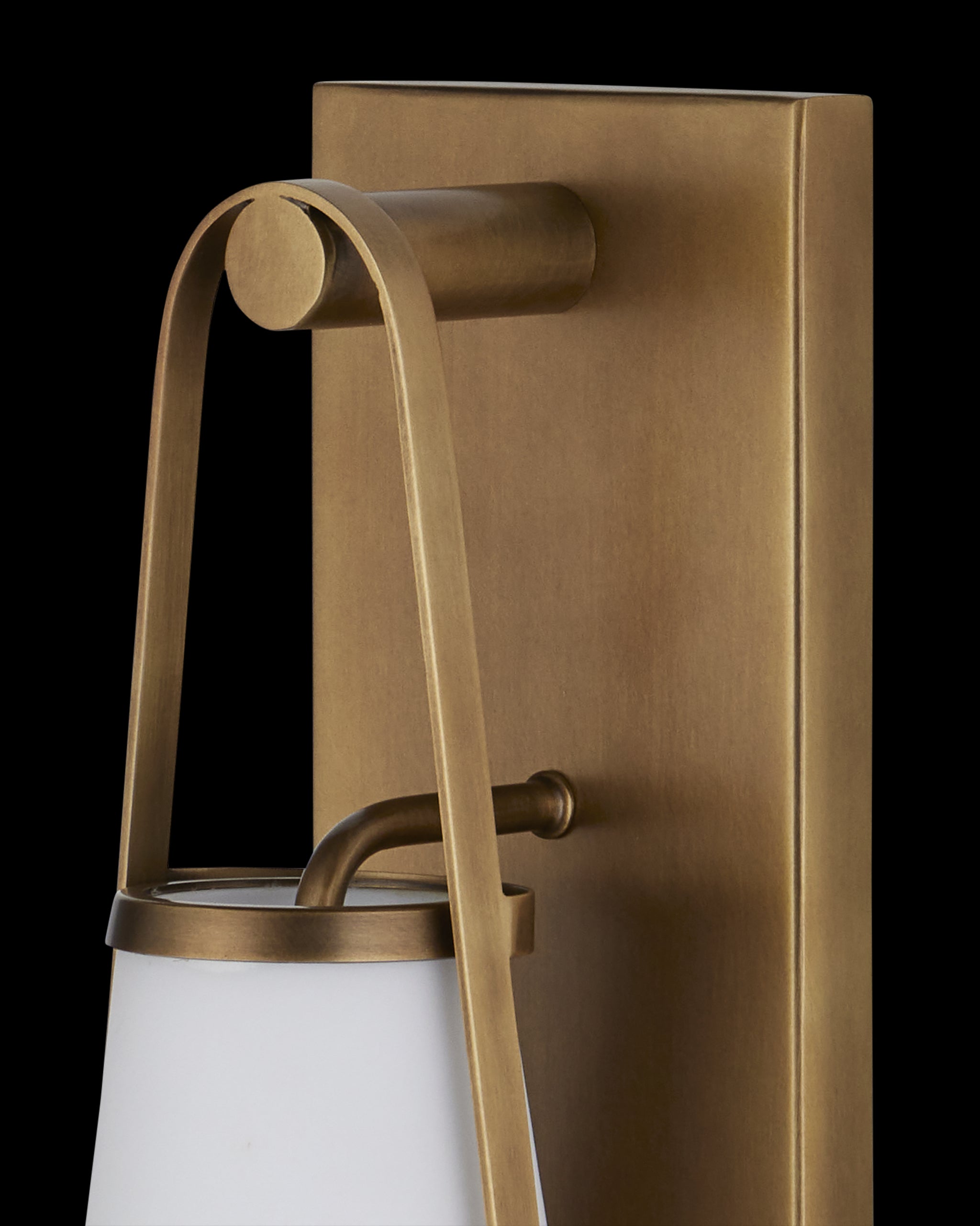 Currey & Company Brompton Brass Bath Wall Sconce