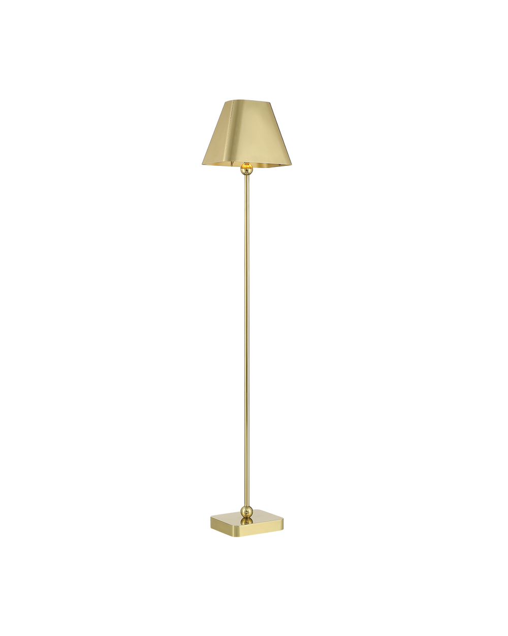 Currey & Company Gadabout Brass Cordless Floor Lamp