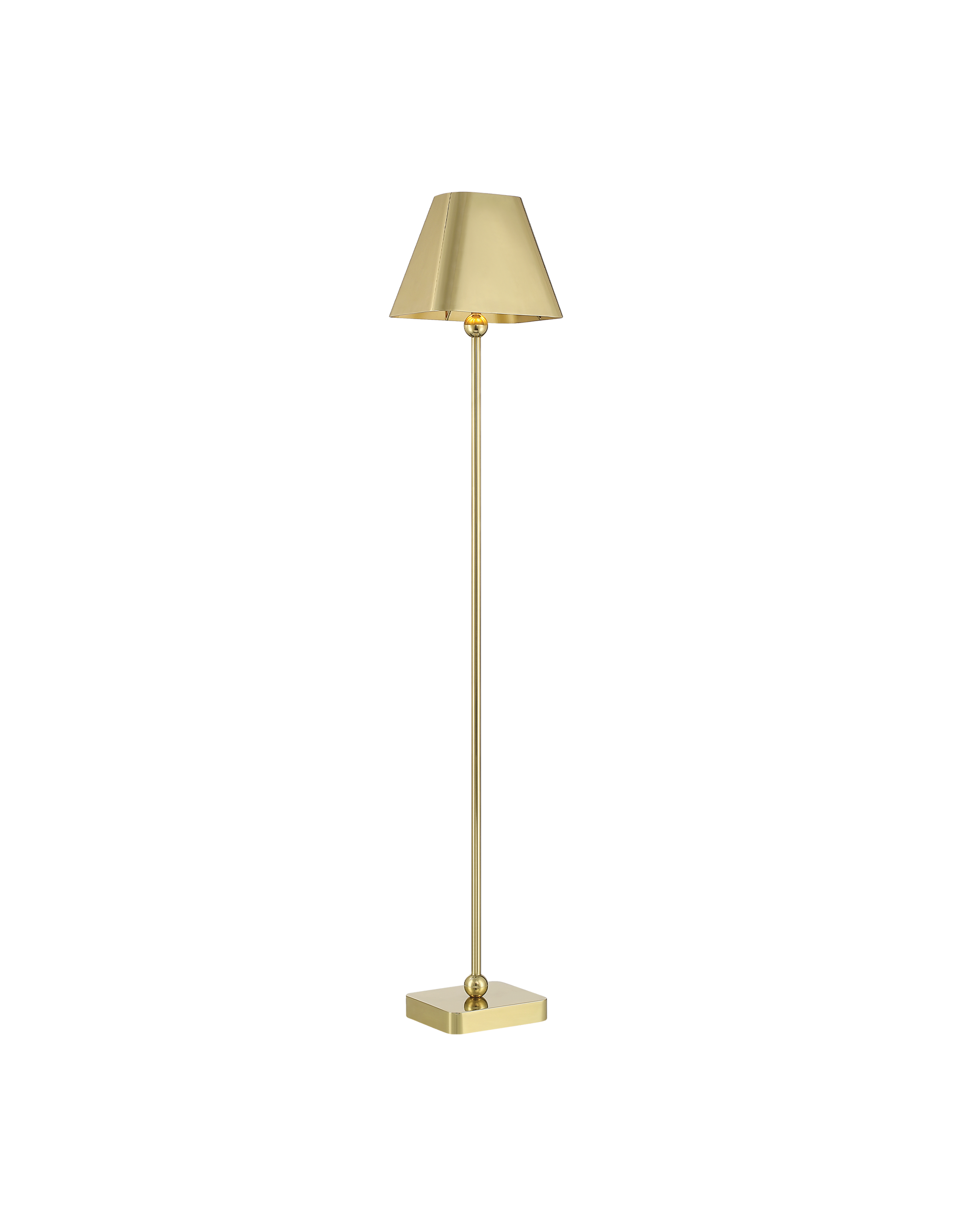 Currey & Company Gadabout Brass Cordless Floor Lamp