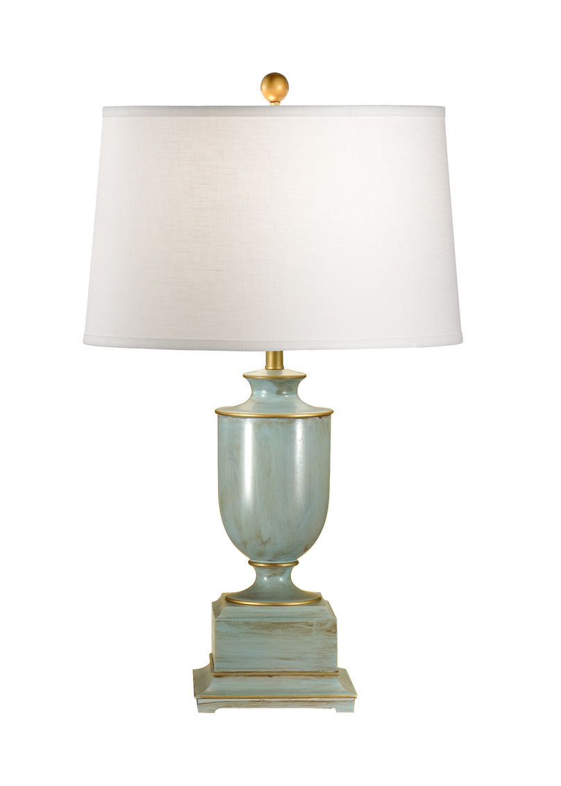 Wildwood Old Washed Urn Lamp Blue