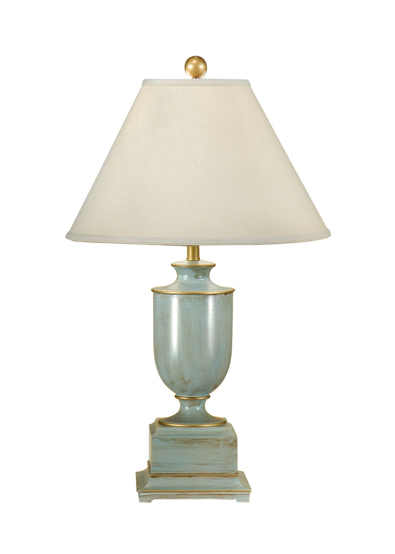 Wildwood Old Washed Urn Lamp Blue