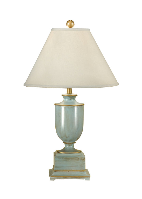 Wildwood Old Washed Urn Lamp Blue