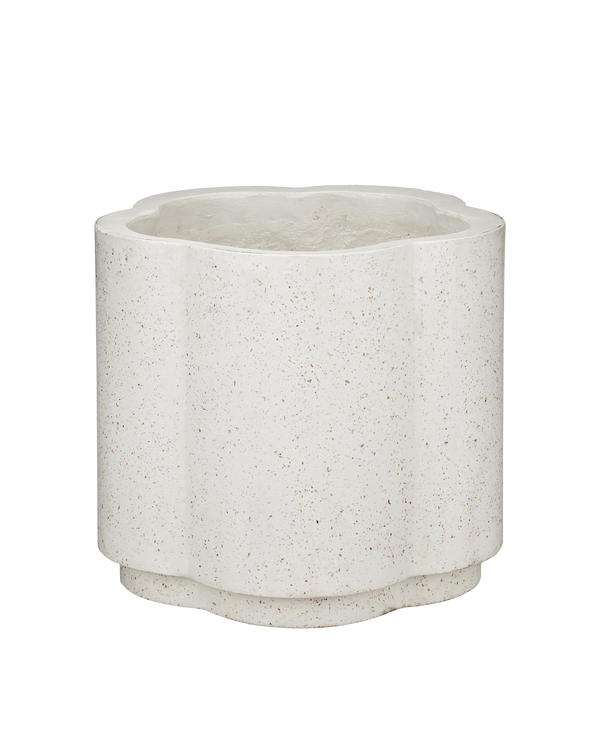 Currey & Company Smerlato Ivory Terrazzo Medium Planter