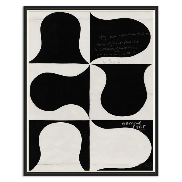 Paule Marrot Black and White Abstract Series 2, 1