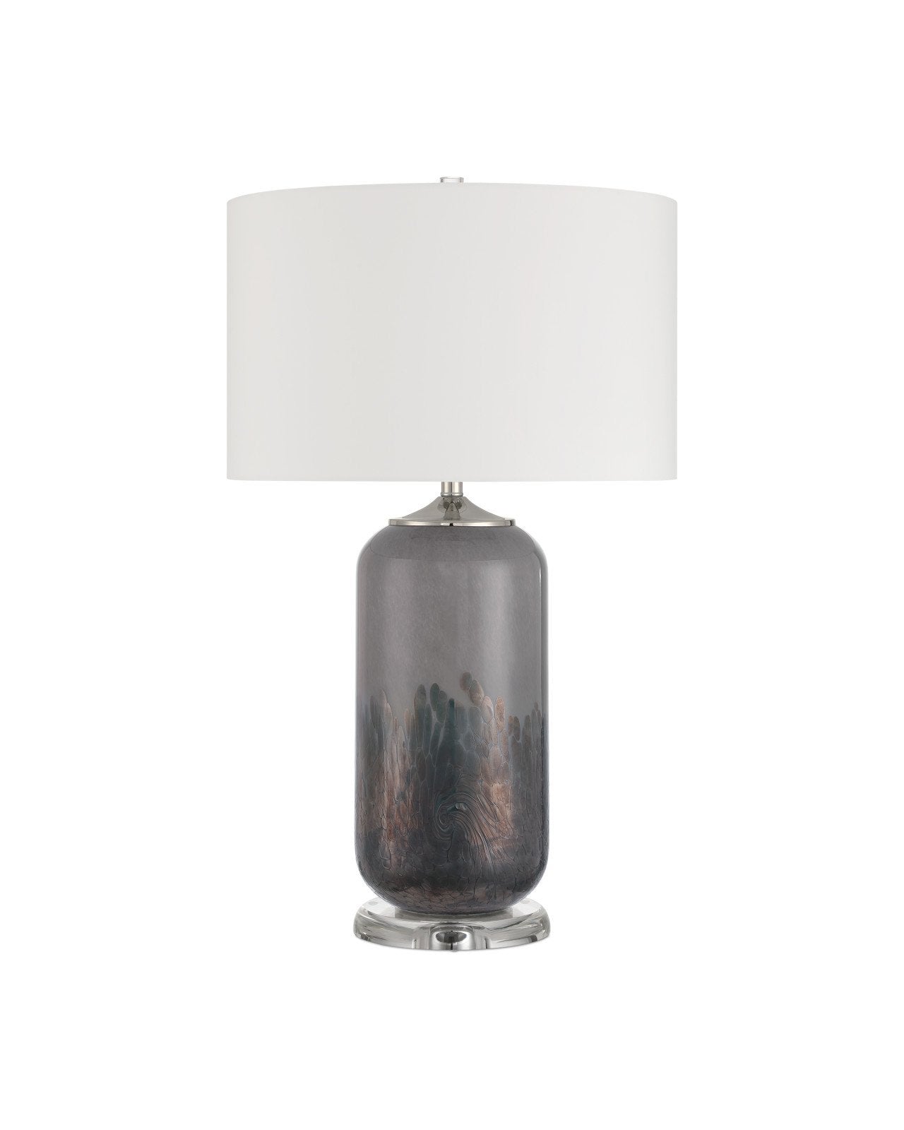 Currey & Company Lewes Gray Glass Table Lamp
