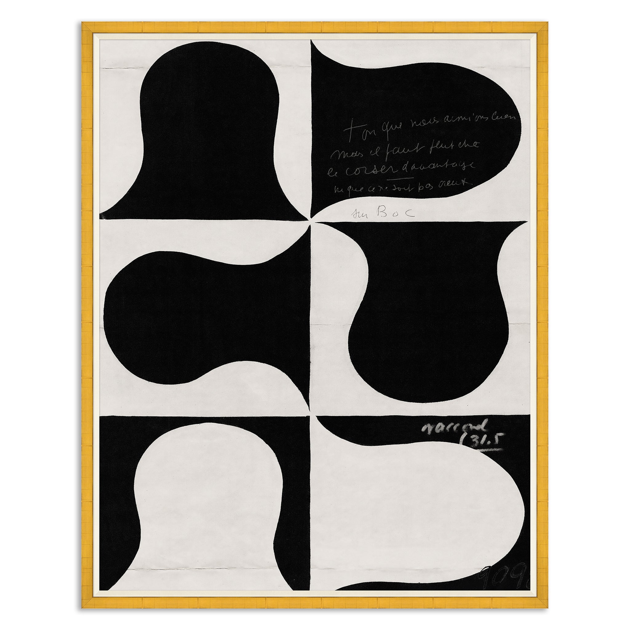 Paule Marrot Black and White Abstract Series 2, 1