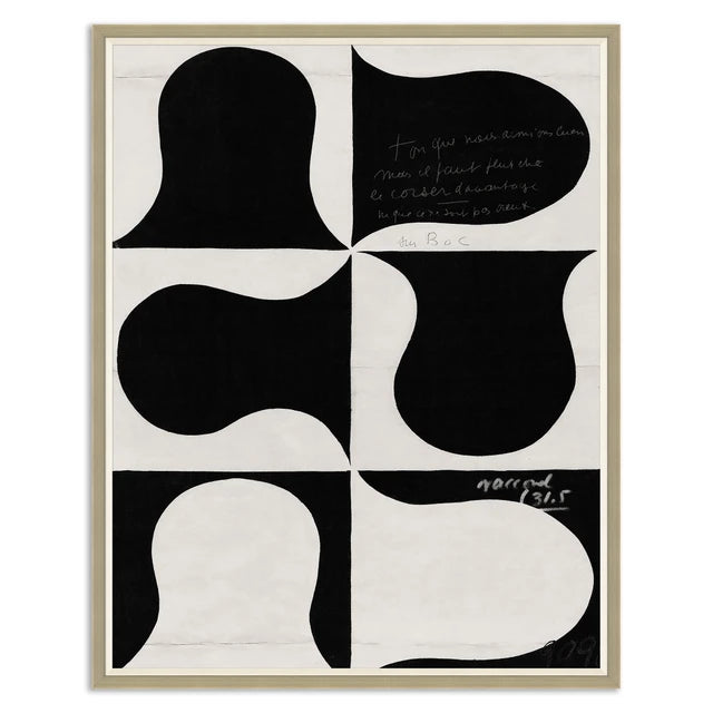 Paule Marrot Black and White Abstract Series 2, 1